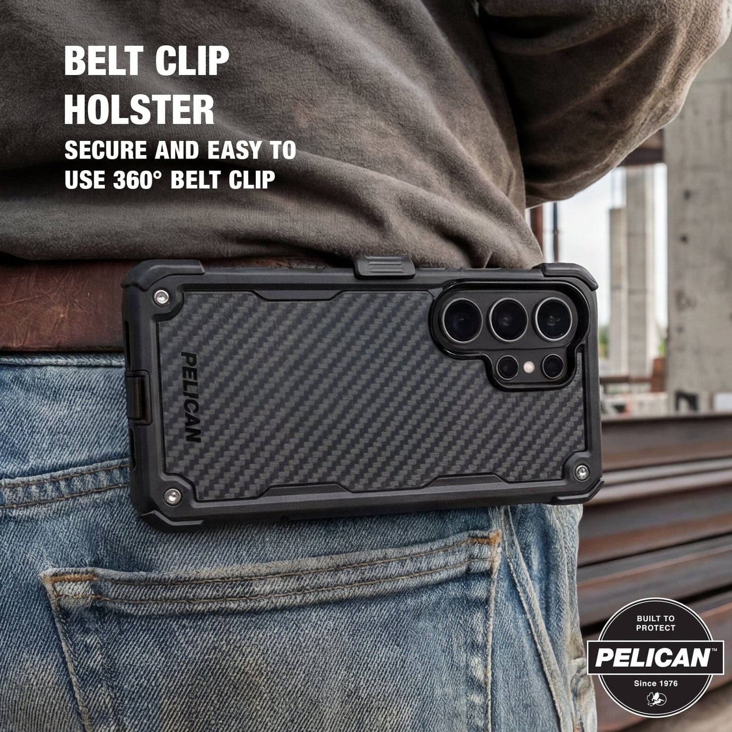 Pelican Shield Carbon with Holster and Magnet - Galaxy S26 Ultra