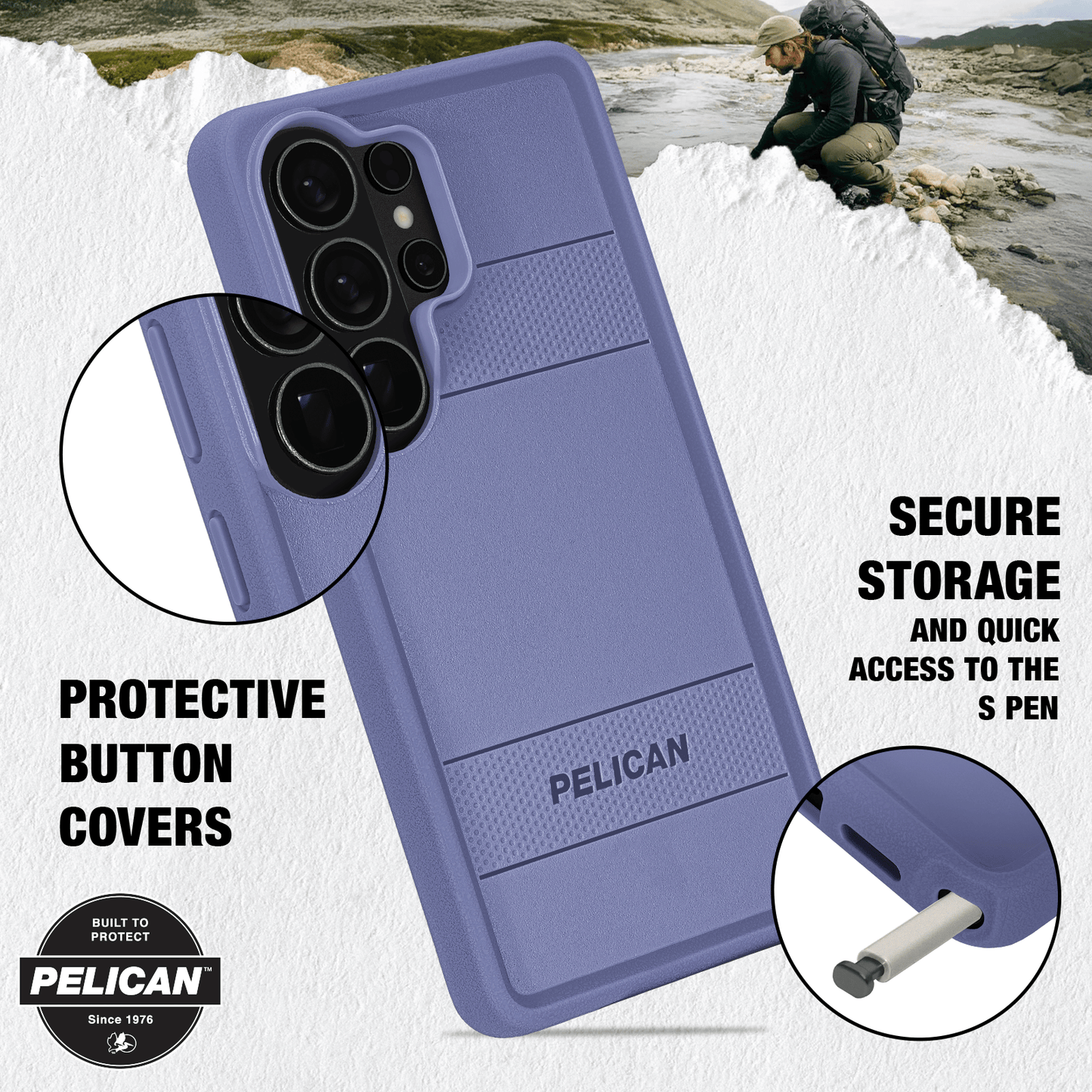 Pelican Protector Purple with Magnet - Galaxy S26 Ultra