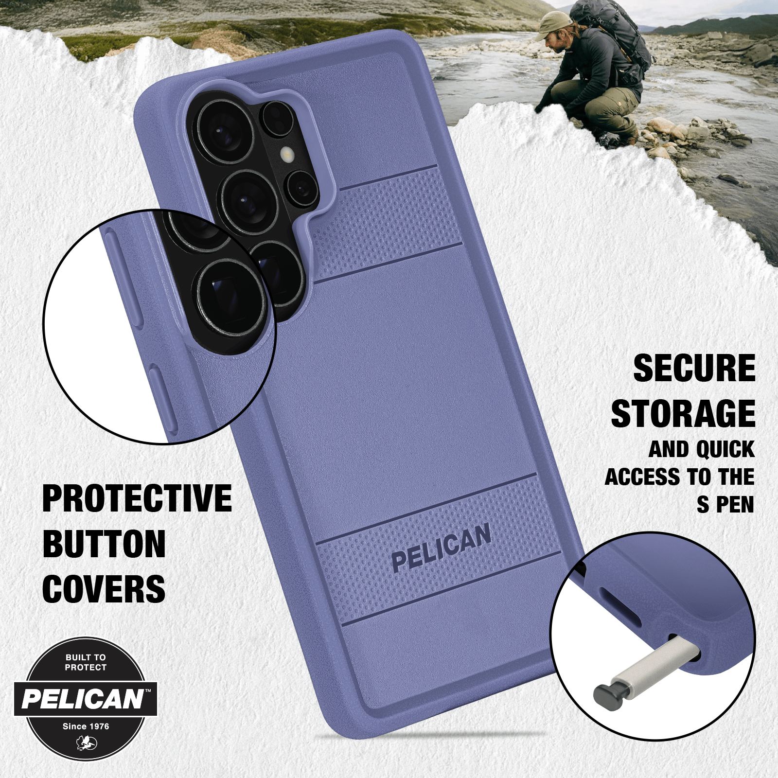 Pelican Protector Purple with Magnet - Galaxy S26 Ultra