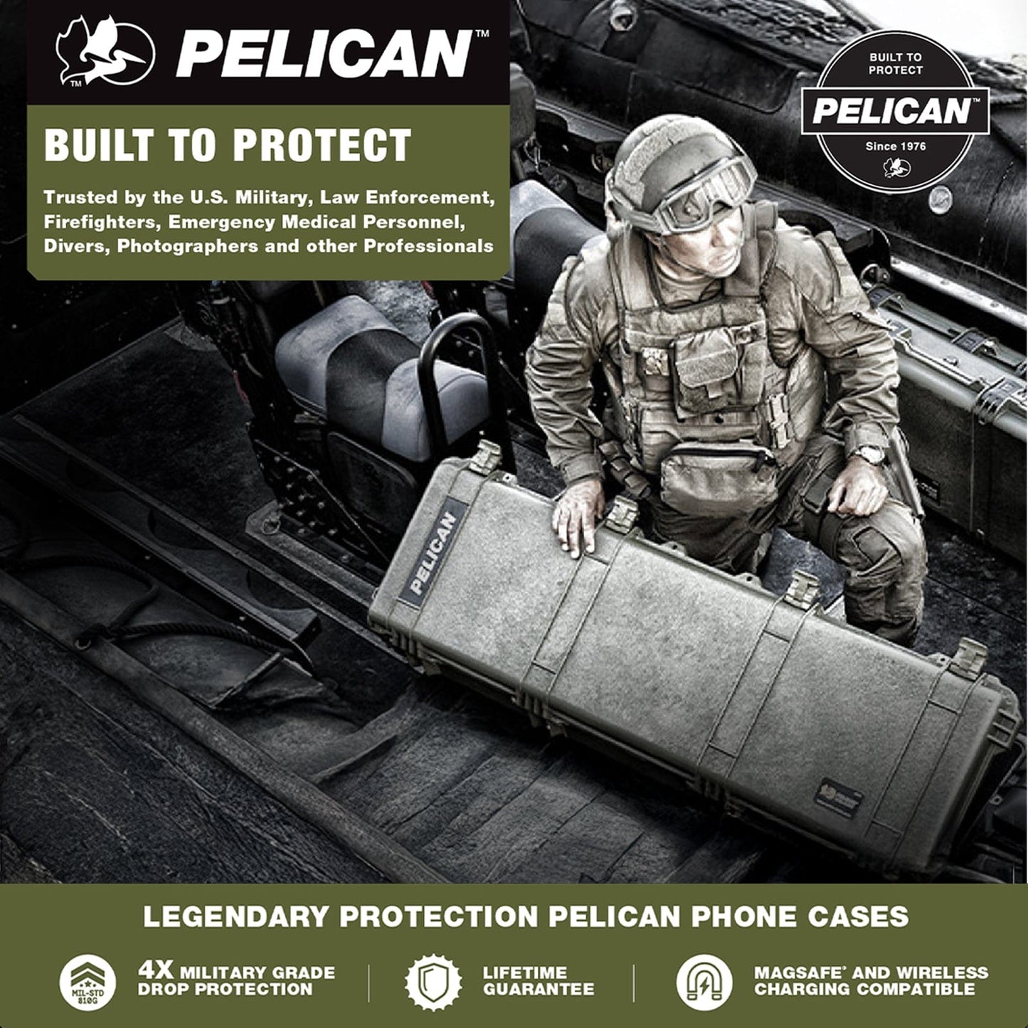 Pelican Protector Black with Magnet - Galaxy S26+