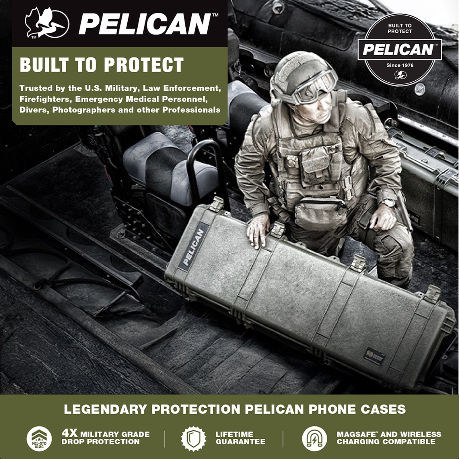 Pelican Protector Black with Magnet - Galaxy S26+