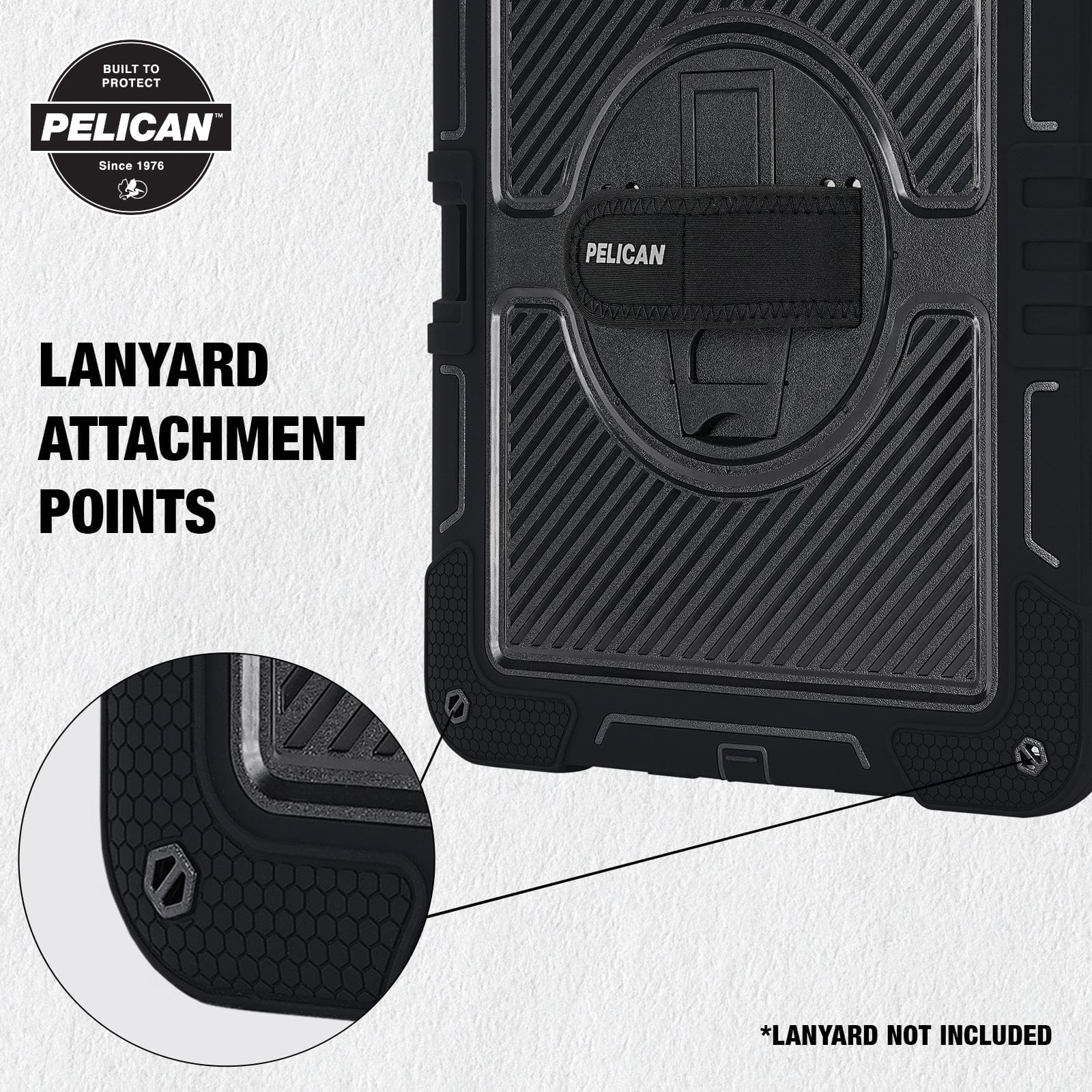 Pelican Voyager Black with Stand  - iPad Pro 11" (M5/M4)