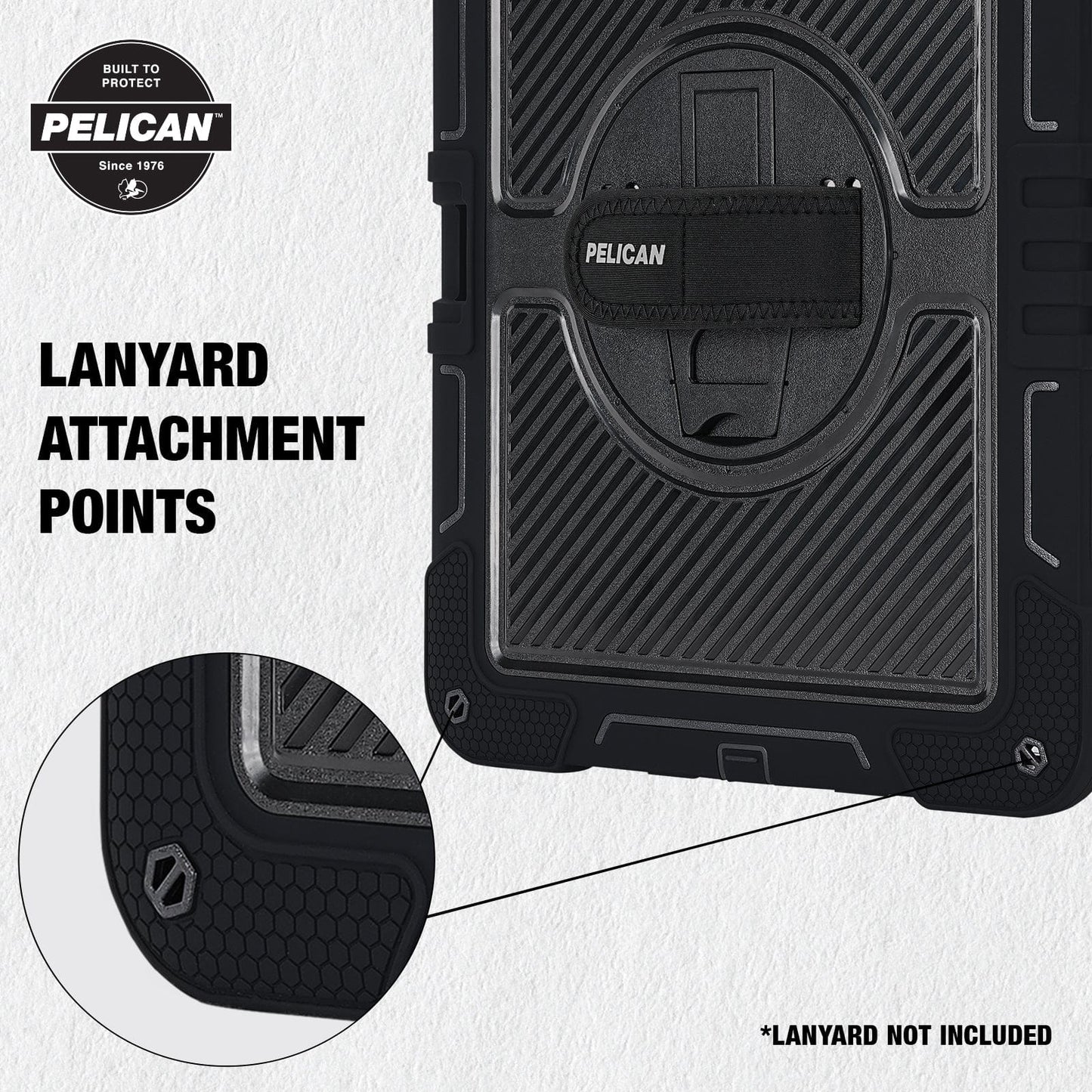 Pelican Voyager Black with Stand  - iPad Pro 13" (M5/M4)