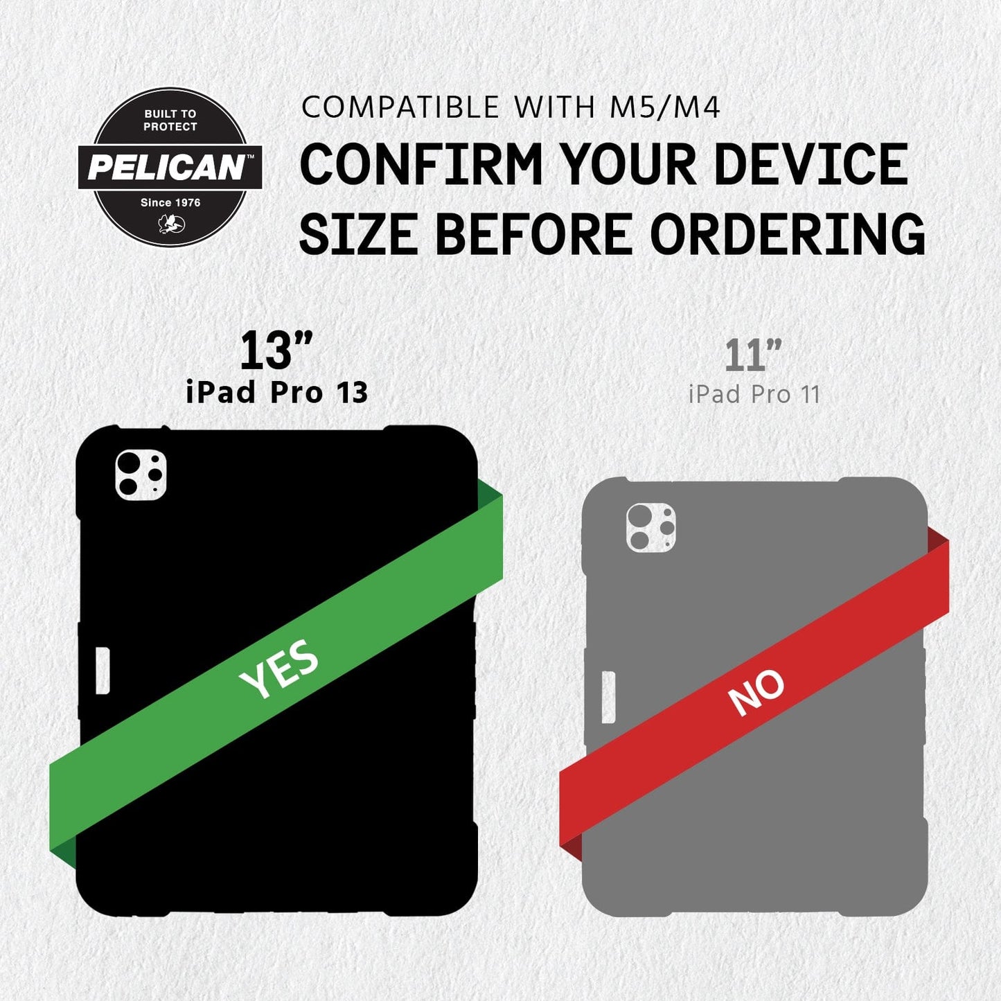Pelican Voyager Black with Stand  - iPad Pro 13" (M5/M4)