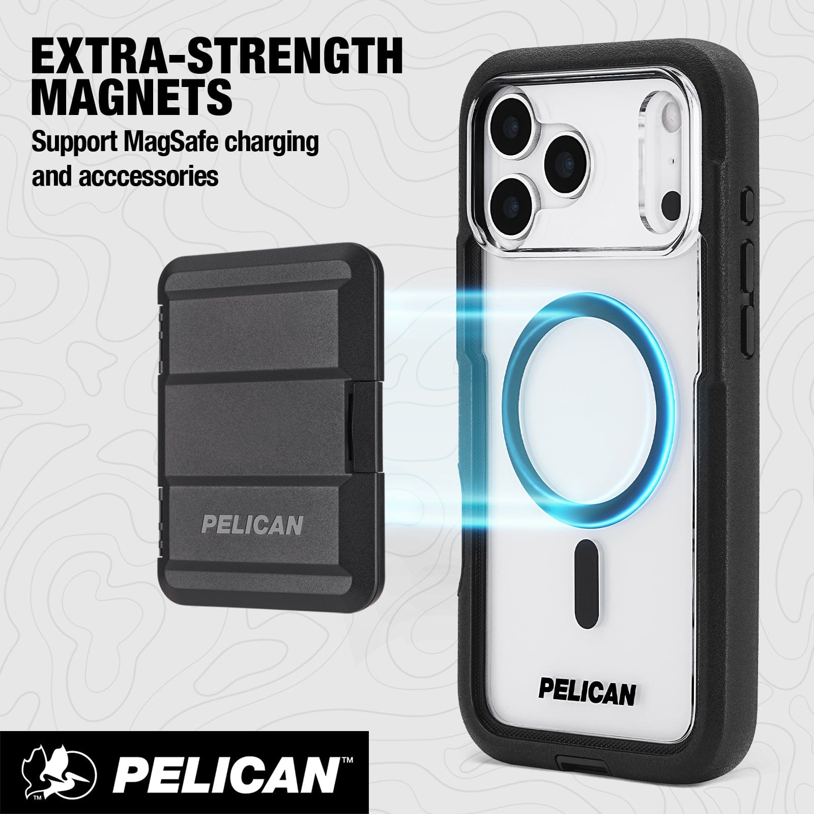 Pelican Voyager Clear/ Black MagSafe - iPhone 17 Pro Max