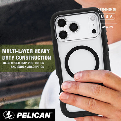 Pelican Voyager Clear/ Black MagSafe - iPhone 17 Pro Max