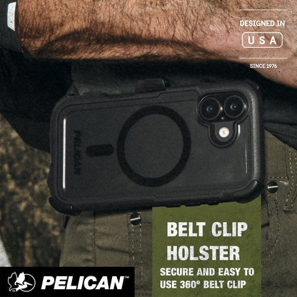 Pelican Voyager Clear/ Black MagSafe - iPhone 17